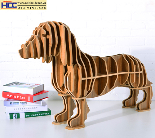 kệ sách đẹp kệ sách tiện lợi giá sách con vật giá kệ sách hình con chó Noithatdecor.vn